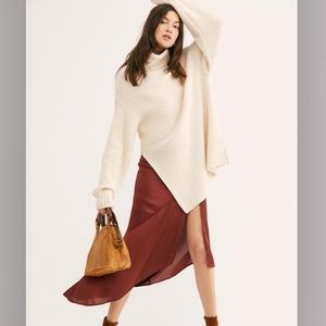 Free People Silk Skirt